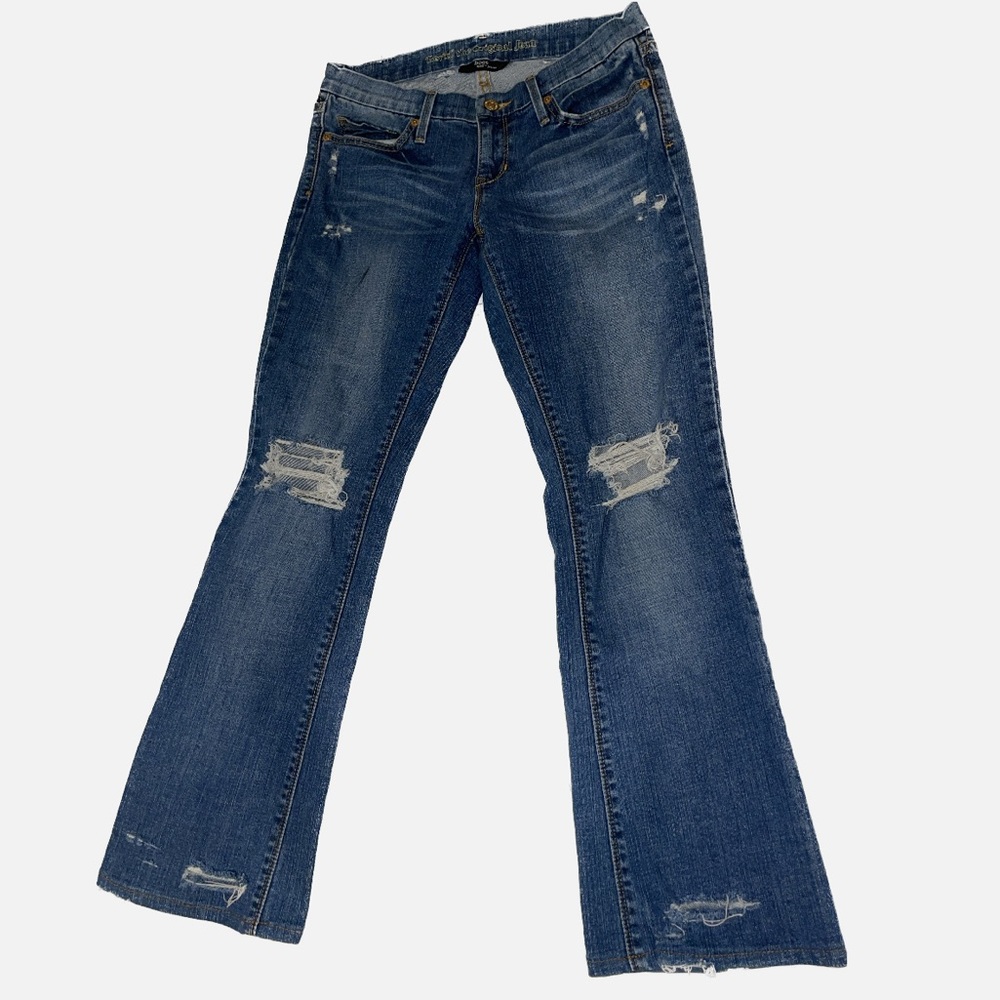 Vintage Levi’s low rise bootcut distressed denim jeans